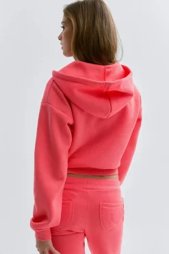 New Gina Tricot 14+ zip hoodie Roze