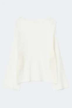 Online Gina Tricot Alpaca blend knitted sweater Wit