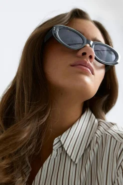 Outlet Gina Tricot Angular sunglasses Zwart