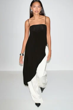 New Gina Tricot Asymmetric singlet Zwart