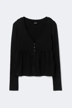 Clearance Gina Tricot Babydoll top Zwart