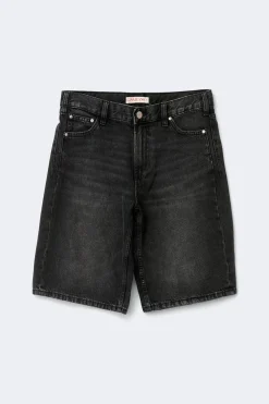 New Gina Tricot Baggy babe denim shorts Zwart