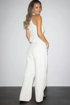 Outlet Gina Tricot Baggy babe jeans Wit