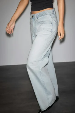 Clearance Gina Tricot Baggy babe jeans Blauw