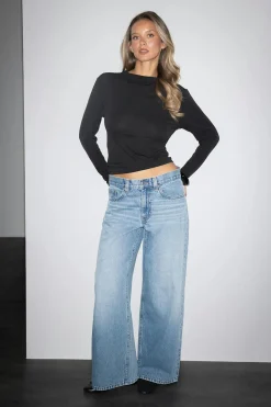 Sale Gina Tricot Baggy babe jeans Blauw