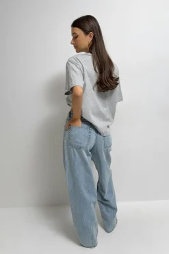 New Gina Tricot Baggy-crush jeans Blauw