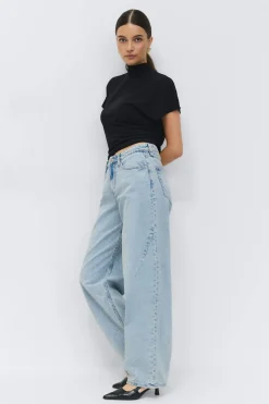 New Gina Tricot Baggy-crush jeans Blauw