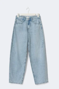 New Gina Tricot Baggy-crush petite jeans Blauw