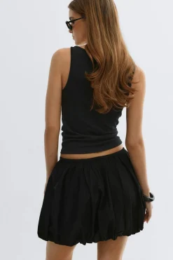 New Gina Tricot Balloon skirt Zwart