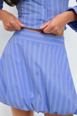 Hot Gina Tricot Balloon skirt Blauw