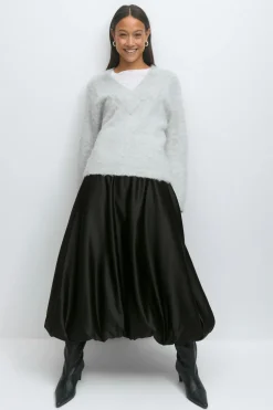 Clearance Gina Tricot Balloon skirt Zwart