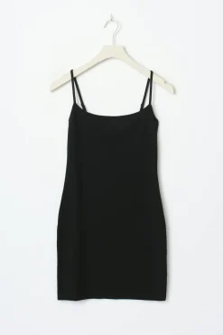 Outlet Gina Tricot Basic mini slip dress Zwart