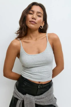 Best Gina Tricot Basic strap singlet Grijsv