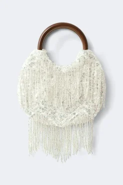 Online Gina Tricot Beaded bag Grijsv