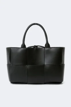 Clearance Gina Tricot Big braided tote bag Zwart