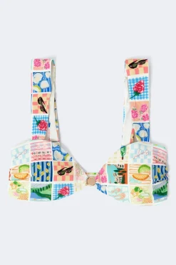 Discount Gina Tricot Bikini top Blauw