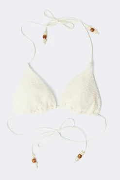 Clearance Gina Tricot Bikini triangle top Beige