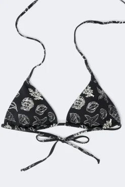 New Gina Tricot Bikini triangle top Zwart
