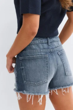 Sale Gina Tricot Blue crush denim shorts Blauw