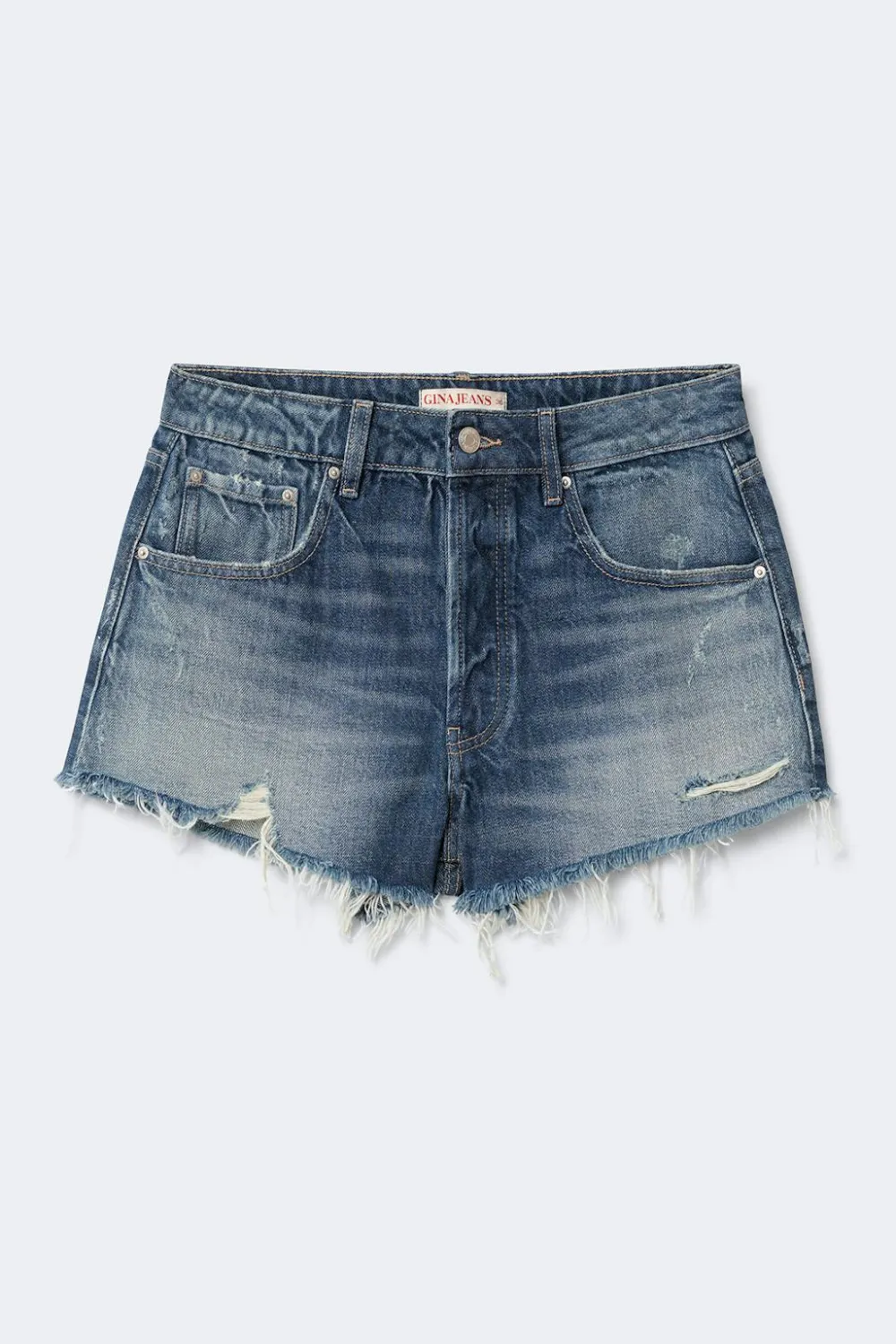 Sale Gina Tricot Blue crush denim shorts Blauw