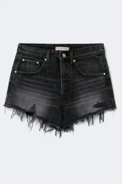 Online Gina Tricot Blue crush denim shorts Zwart