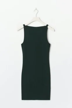 Sale Gina Tricot Boatneck mini dress Zwart