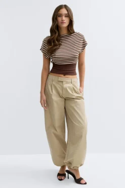New Gina Tricot Boatneck top Wit