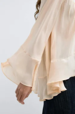 Best Gina Tricot Boho frill blouse Oranje