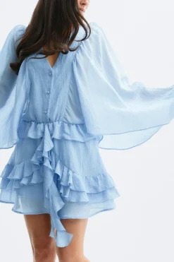 Sale Gina Tricot Boho mini dress Blauw