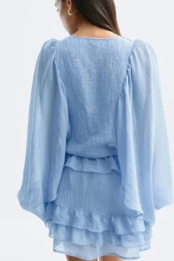 Sale Gina Tricot Boho mini dress Blauw