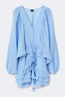Sale Gina Tricot Boho mini dress Blauw