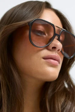 Online Gina Tricot Bold aviator sunglasses Zwart
