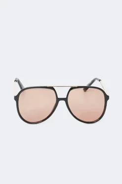 Online Gina Tricot Bold aviator sunglasses Zwart