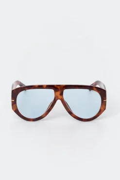 Clearance Gina Tricot Bold aviator sunglasses Bruin