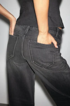 New Gina Tricot Boss bby wide jeans Zwart