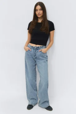 Outlet Gina Tricot Boyfriend jeans Blauw