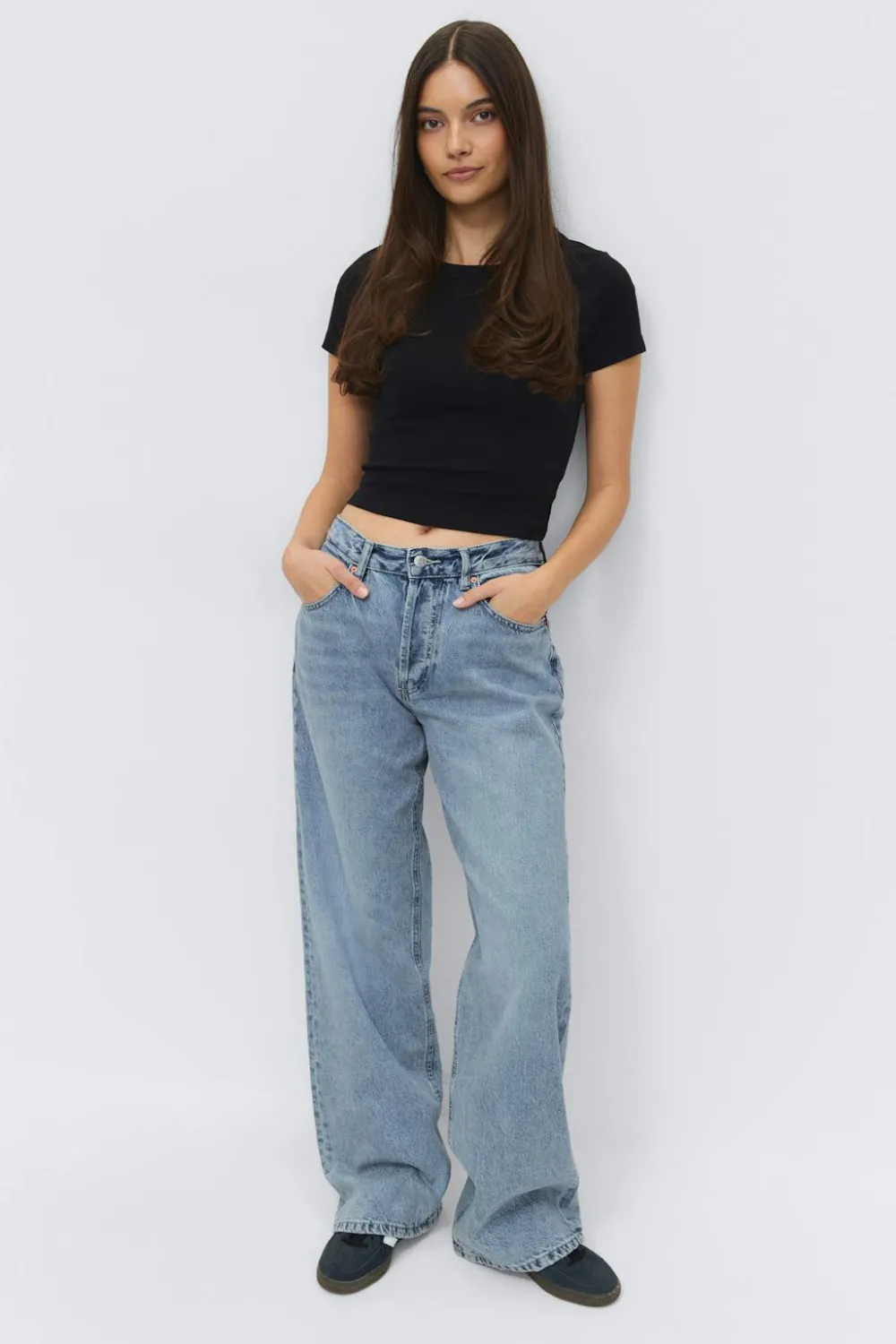 Outlet Gina Tricot Boyfriend jeans Blauw