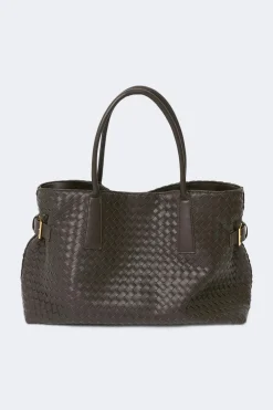 Best Gina Tricot Braided tote bag Bruin