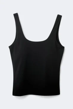 Online Gina Tricot Built-in bra tank Zwart