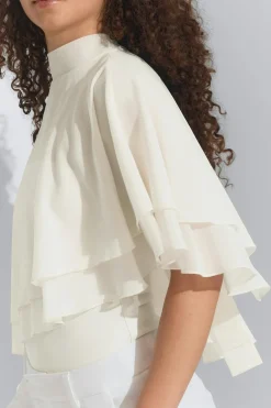 Clearance Gina Tricot Cape top Wit
