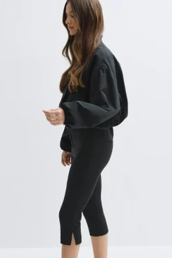 Sale Gina Tricot Capri trousers Zwart