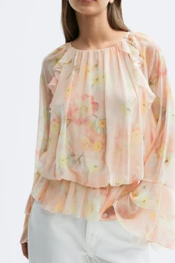 Best Gina Tricot Chiffon blouse Roze