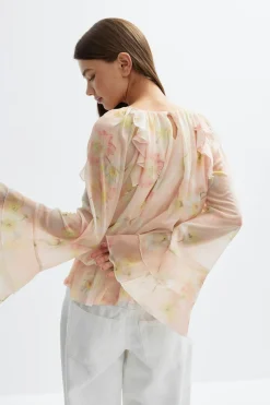 Best Gina Tricot Chiffon blouse Roze