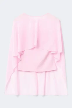 Sale Gina Tricot Chiffon cape top Roze
