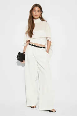 Hot Gina Tricot Chiffon cape top Wit
