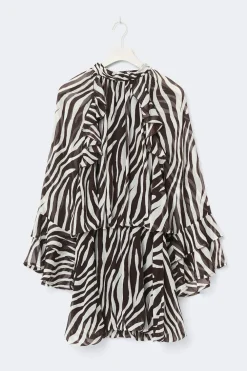 Best Gina Tricot Chiffon dress Bruin