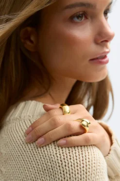 Outlet Gina Tricot Chunky gold ring Goud