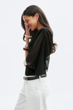 Online Gina Tricot Corset top Zwart