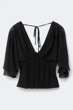 Online Gina Tricot Corset top Zwart