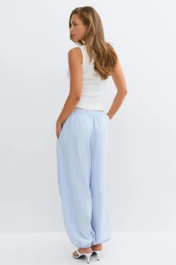 Online Gina Tricot Cotton balloon trousers Blauw